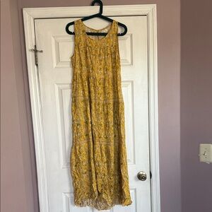 Max Studio Yellow Floral Maxi Dress